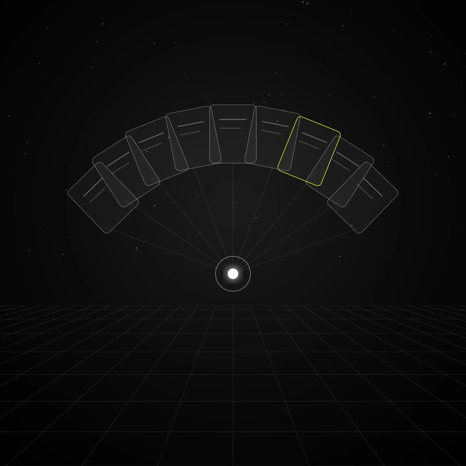 AI content engine: an abstract illustration