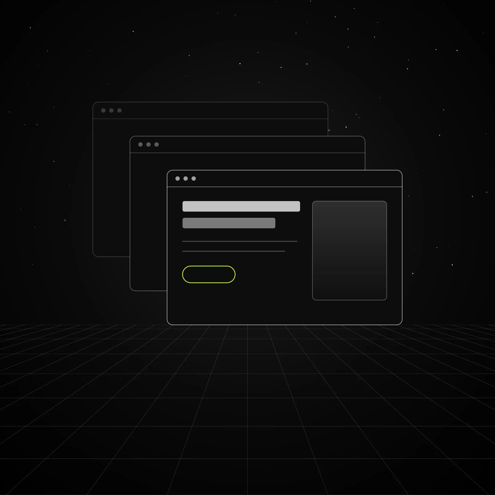 Websites & landing pages: an abstract illustration