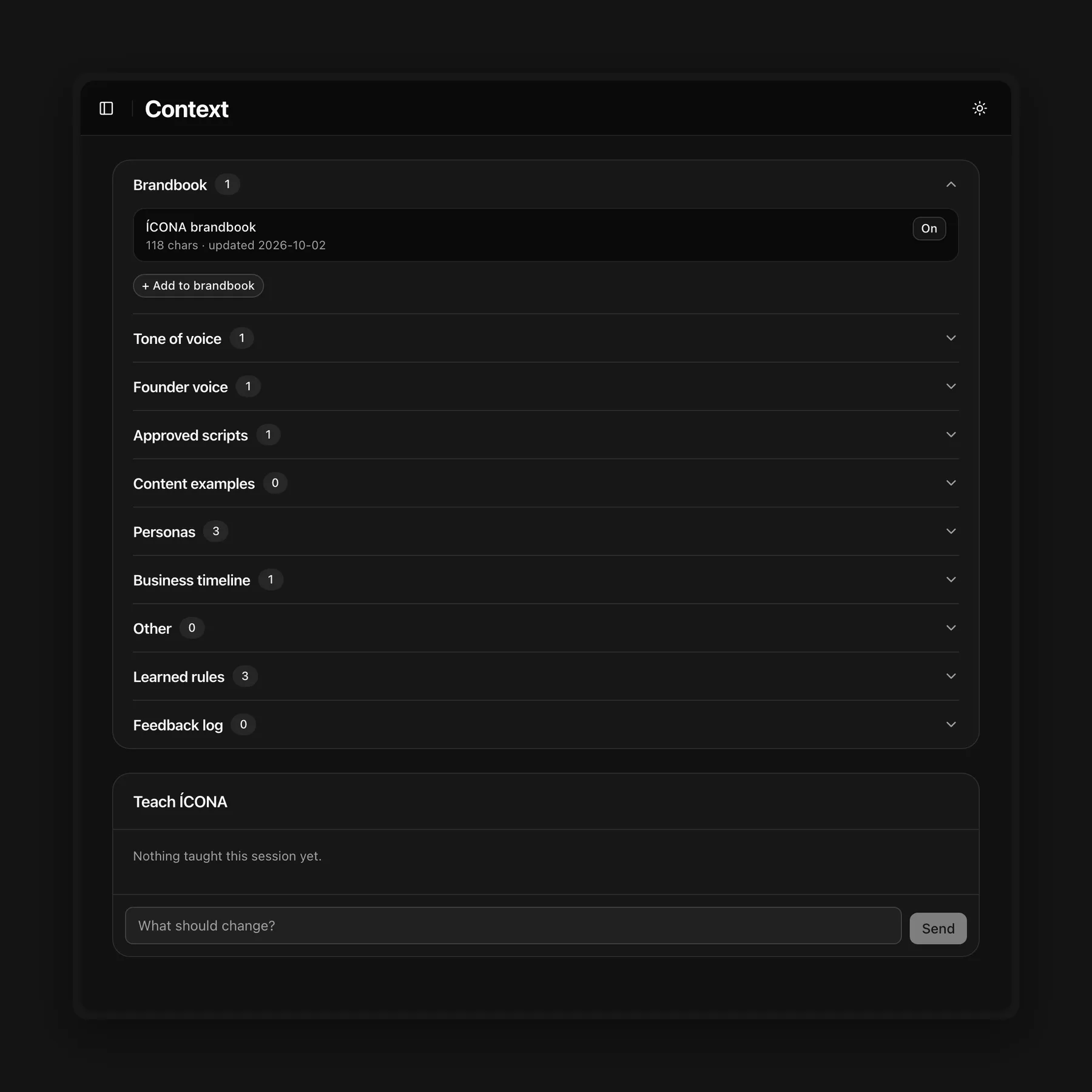 Context (example data)